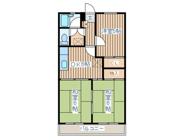 シティハイツ銀杏町の物件間取画像